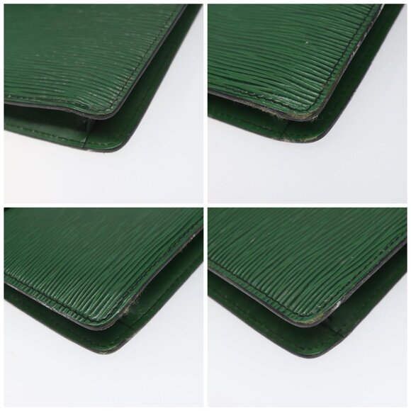 LOUIS VUITTON Epi Montaigne 27 Clutch Bag Green - Picture 16 of 16